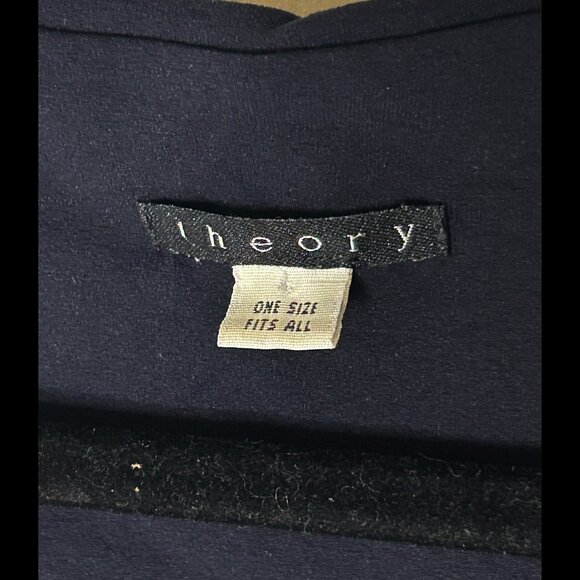 THEORY Black Stretchy V-Neck Tank Top OSFA - Picture 3 of 4